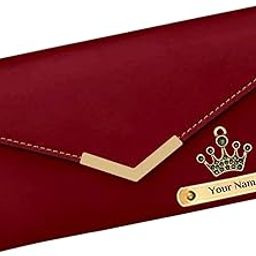 Personalised Name with Charm on Leather Womens Wallet Purse - Unique Birthday, Anniversary or Wedding Gifts for Wife, Mother, Girlfriend, Sister or Colleague [Assorted Color; Pack of 1]-54