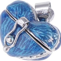 Club Bollywood®Locket Love Heart Enamel Cremation Keepsake Urn Pendant Ash Holder Blue| Necklaces & Pendants| Necklaces & Pendants|Jewelry & Watches|1 Piece Heart Urn Pendant(No Chain)-picture-13