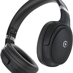 GM G+ Headphones, Over The Ear Headphones with Mic, BT 5.3, Pure Bass, 45ms Low Latency, Dual Pairing, 4 Play Modes (FM, Radio, SD Aux) 55H Playtime - Black-31