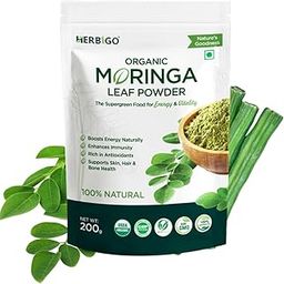 HERBIGO 100% Organic Moringa Powder – Moringa Leaf Powder | Great Health Supplement | Rich in Vitamins & Minerals | Energy Booster & Immune Support | USDA Certified, Vegan, Non-GMO | 200g |-13