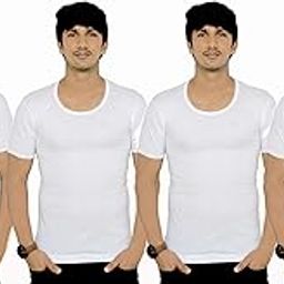 Grand Men's Half Sleeve Cotton Vest (MSG77_GRAND_RNS_PACK 4_White_Parent)-image-44