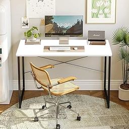 QARA Wood Laminated Study Table, Computer Table for Home,Office Table, Desktop,Laptop Table, Office Desk (White)-16