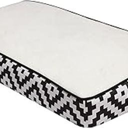 Bacati Love Diamond Plush Diaper Changing Pad, Black/White-image-109