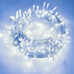 LEDDiT 35 Feet Long LED Power Pixel Serial String Light, 360 Degree Light in Bulb | Copper Led Pixel String Light for Home Decoration,Diwali,Christmas(Cool White) Pack of 1-5