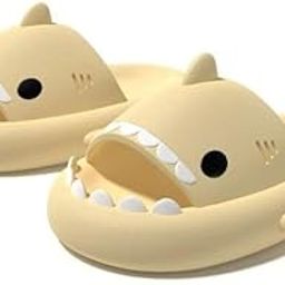 Shark Fit Slippers for Mens and Boys Summer Soft Lightweight Anti-Slip Open Toe Shark Sandals-image-37
