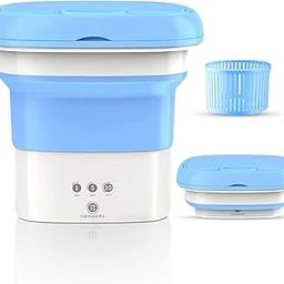 ROMINO 0.8Kg Portable Mini Washing Machine, Foldable Washing Machine Top Load Fully Automatic with 3 Modes Spinner and Dryer, Semi Automatic Bucket Washer for Travel, Home, Baby Clothes (Multi)-11