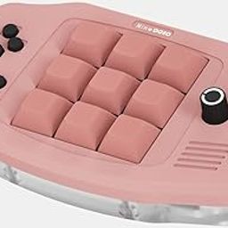 KEEBMONKEY Customizable Mini Digital Mechanical Keyboard with Programmable Rotary Knob, VIA Compatible with RGB(Pink)-image-5
