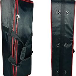Trolley Travel Light Stand Bag, Waterproof Shock Proof for Tripod Monopod Heavy Duty and Video DSLR Camera Backpack Trolley Bag for Complete Kit for Lens Accessories (Polyester, Black)-image-63