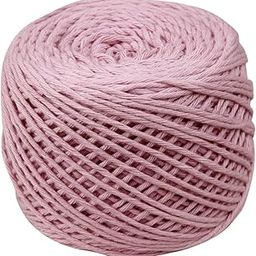 Prapti handicrafts 8 ply Cotton Yarn Baby Soft Materials for Knitting,Crochet,Macrame,DIY Craft 100 gm Ball, Pastel Mauve-image-25
