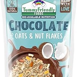 Tummy Friendly Chocolate Oats, Nuts and Seeds Mix. Healthy Snacks for kids, Toddlers, Adults. Travel friendly snacks for kids. Healthy Chocolate Snacks for Kids, adults - 200g-image-91