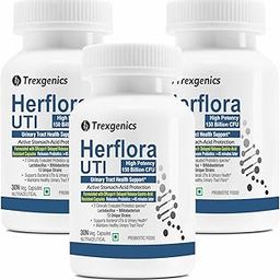Trexgenics HERFLORA-UTI Probiotics 150 Billion CFU/Delayed release stomach acid protection capsules, Urinary Tract Health Support (30x3=90 Veg Capsules)-14