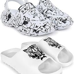 Combo Pack of 2 Slipper/Flip Flops/Slides/Clogs/Sandals with Adjustable Back Strap for Men (Cl-A-Smarti,Y-Ktstar)-picture-40
