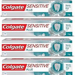 Colgate Sensitive Plus 70Gm Toothpaste For Sensitivity Relief (280Gm, Pack Of 4, 70Gm Each)-image-5