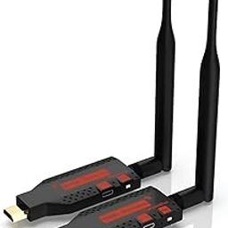 LIRAMARK Wireless HDMI Transmitter and Receiver, Plug and Play, 400FT Long Range 2.4G/5G 1080P HD Output Wireless HDMI Extender Kit for Streaming Video/Audio from Laptop,PC to HDTV/Projector-120M.-image-14