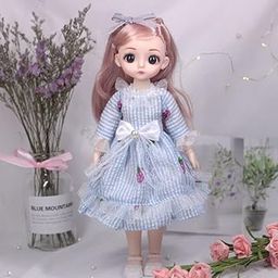 Tickles Movable Jointed Modern Makeup Cute Girl Fashionable Doll for Kid Girls (Size: 30 cm Color & Design: May Vary)-image-69