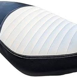 Ride Emerald Leatherite Seat Cover Compatible for Hunter 350 – Premium Protection, Comfortable &Durable, Perfect Fit for Motorcycle Seats-HSC9 Black & White-15