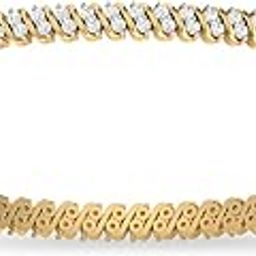 14k (585) Yellow Gold and Solitaire Bangle for Women-image-26