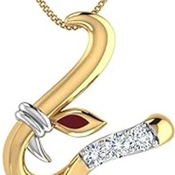 The Initial U Ganesha 18KT Yellow Gold and Diamond Pendant-image-18
