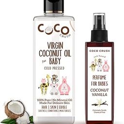 Combo of Virgin Coconut Oil for Babies and Coconut Vanilla Baby Perfume | 100% Pure and Natural | Nourishing Care Bundle for Your Little One (200ML Coconut Oil + 50ML Baby Perfume)-16