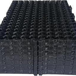 MAHIRA Garden Drain Cell Mats Polypropylene Drain Cell and 20mm Drainage Mat for Terrace/Kitchen Garden Drain Cell 20mm (Black, 500 x 250 x 20mm) - Pack of 10-picture-12