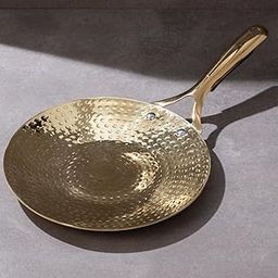 P-TAL Brass Roti Tawa 10" Teflon Free Non-Toxic Tawa for Roti with Insulated Heat Resistant Handle Ptal Brass Utensils (Free 30ml Copper & Brass Cleaning Solution)-image-36