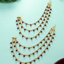 ™ Vibrant Red Jhumka Earrings – A Pop of Color-image-58