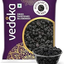 Amazon Brand - Vedaka Premium Whole Candied Blueberries | 200G | Dried Blueberries, Sweetened | No Preservatives Or Artificial Flavors-image-1
