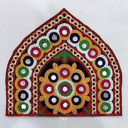 Foliam Navratri Traditional Patch with Multi Color for Bridal Lehenga Chaniya Choli & Blouse, Bags, Craft Material etc (Set of 6)(Design -6)-image-9
