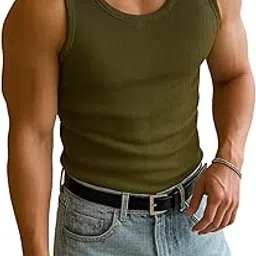 rockwell Men’s Premium Cotton Vest – Sleeveless Gym Undershirt | Breathable, Stretchable & Skin-Friendly Innerwear for Everyday Comfort | 002-picture-37