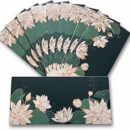 VESTTA-ELEGANCE REDEFINED Shagun Gift Envelope for Money, Floral Vintage Design, Matt Finish, 7.5 (L) x 3.5 (B) Inches, Invitation for Wedding, Diwali, Christmas, Birthdays, Corporate Prizes. (10)-image-31