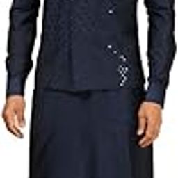 JIHU CLUTURE Men's Silk Kurta Pajama Set With Jacket For Wedding-picture-17