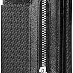 Multifunction Phone Wallet Card Holder | Leather Wallet Phone Card Case | Self Adhesive Sticky Kickstand Purse | Money/Card/Cash Organizer with Zipper Pocket (Pack of 1,Multicolor)-1