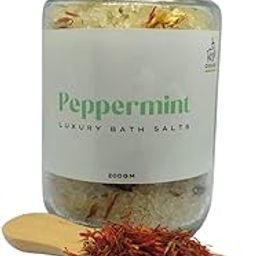 DEER Peppermint Bath Salt 200g – Cooling Bath Soak with Essential Oils & Natural Herbs | Muscle Relief & Refreshing Aromatherapy | Luxury Glass Jar with Cork Lid-image-13