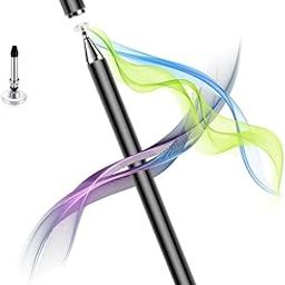 Tukzer Stylus Pen V2.0|Universal Capacitive Touchscreen Pen with Fine Point Disc Tip, Magnetic Cap & Lightweight Aluminum Body| Compatible with iOS, Android & All Touchscreen Devices – Jet Black-94