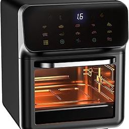 Dalveen 10L Healthifry Digital Air Fryer Oven | 1350W Power | Rotisserie Function | 360° High-Speed Air Circulation | Smart Cooking Modes | Compact for Home Kitchen-63