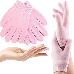Moisturizing Hand Gloves, Spa Hydrating Aloe Lotion Gloves For Repairing Dry, Rough, Cracked, Aging Hands, Eczema, Softening Rough Skin, Calluses, Exfoliating Hand Peeling Mask-image-84