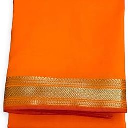 Traditional Mango Silk Dhoti with Gold Zari Border, Traditional Indian Wear-20