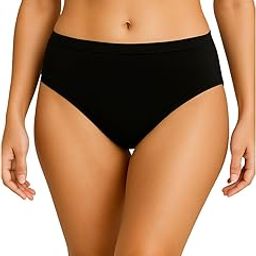 Women's Cotton Mid Waist Brief Panty – Soft & Stretchable Innerwear for Women | Daily Use Solid Underwear | Tummy Control, Seamless Fit | Comfort Bikini | Sizes S to 3XL-image-82