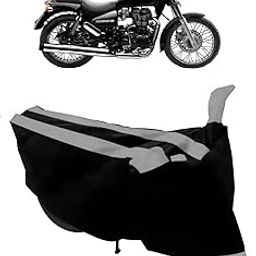 ABORDABLE Water Resistant Dustproof Bike Cover Compatible with Royal Enfield Thunderbird 350 All Weather Quality Fabric (Grey)|Bike Accessories-image-53