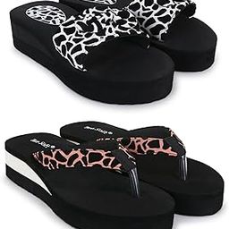 Women Combo Pack Of 2 Stylish Casual Light & Soft Comfortable Slippers-image-108