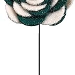 Melodious Whirlpool White Brooch for Men-picture-31