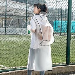 EVA Raincoats Transparent Reusable Water Resistant with Hood and Sleeves for Women Men Camping Rainy Season Travel Backpack Coverage-picture-15