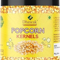 Dhawak Pop Corn Kernels 300 Gms|Popcorn Kernels | Makai | | Jar Pack|-image-89