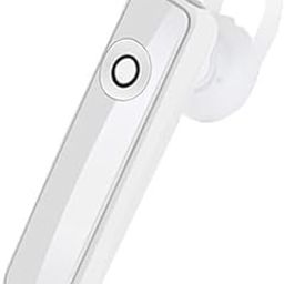 Wireless Bluetooth for vivo V30 Pro Single Ear One Ear Truly Ultra Stylish Wireless mic Buttons K1 Gaming Headphone Talk time Long Standby Hi-Fi Sound Calling Long Battery Life - (White, STL.C)-84