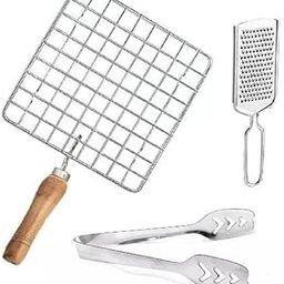 Clickkart-Papad Jali with Tong, Paneer Grill, Roti Maker, Barbeque Jali Roaster with Greater Pack of 3-image-96
