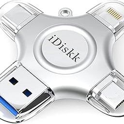 IDISKK 128GB Flash Drive for iPhone iPad USB 3.0 Lightning Drive 4 in 1 Multi Functional Memory External Storage for iOS and Android Samsung Phones Type C Devices and MacBook idiskk (MFi Certified)-15
