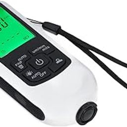 Portable Digital Coating Thickness Gauge Automatic Shut-off Paint Coating Meter Test Visitor Metal Coatings Abs Material (White)-image-12