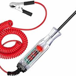 UpToDateTools Automotive Test Light, LED Digital Circuit Tester, DC 3V-48V Auto Electric Tester Pen Tool with Extended Spring Wire for Checking Vehicle Car Truck Motorcycle Fuses and Battery-3