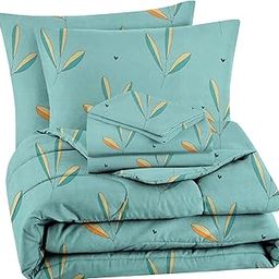 VAS COLLECTIONS Microfiber 220 GSM Glace Cotton Single AC Comforter Set (60x90 inch) with Single Bedsheet (220x152 cm) and 1 Pillow Covers | 3 Piece Bedding Set - Mint Green-image-57