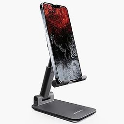Ambrane Mobile Holding Tabletop Stand, 0-135 Perfect View, Height Adjustment, Wide Compatibility, Multipurpose, Anti-Skid Design (Twistand, Black)-23